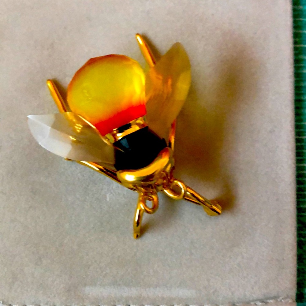 Swarovski Brooch.   FireOpal